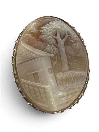 Brosche Mandile 1922 Dame Cammei  in Silber Conchiglia 2MSPCM185 - 2MSPCM185